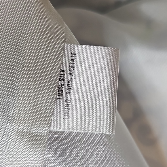 Skirtin Around Blue, White & Green Printed Silk Sleeveless Dress - Size 8 - Picture 8 of 9